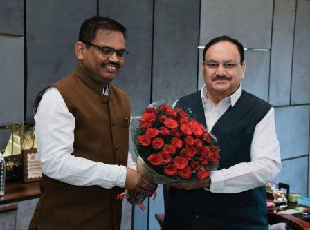 Special Chief Secretary KAP Sinha met Union Minister JP Nadda