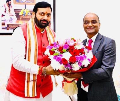 HERC Chairman meets Chief Minister Nayab Singh Saini