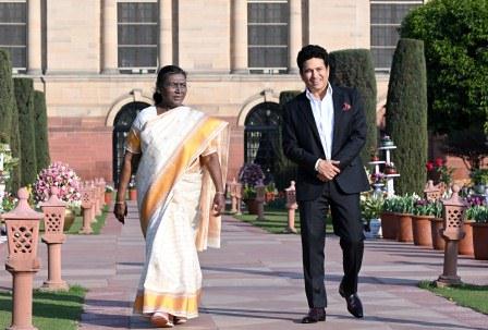 Sachin Tendulkar’s Inspiring Visit to President Droupadi Murmu