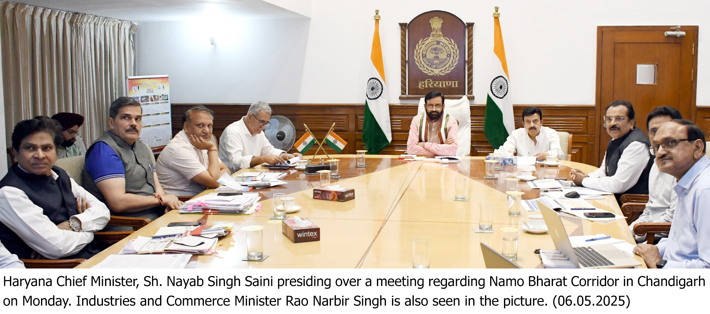 Haryana CM Reviews Namo Bharat Corridor Progress