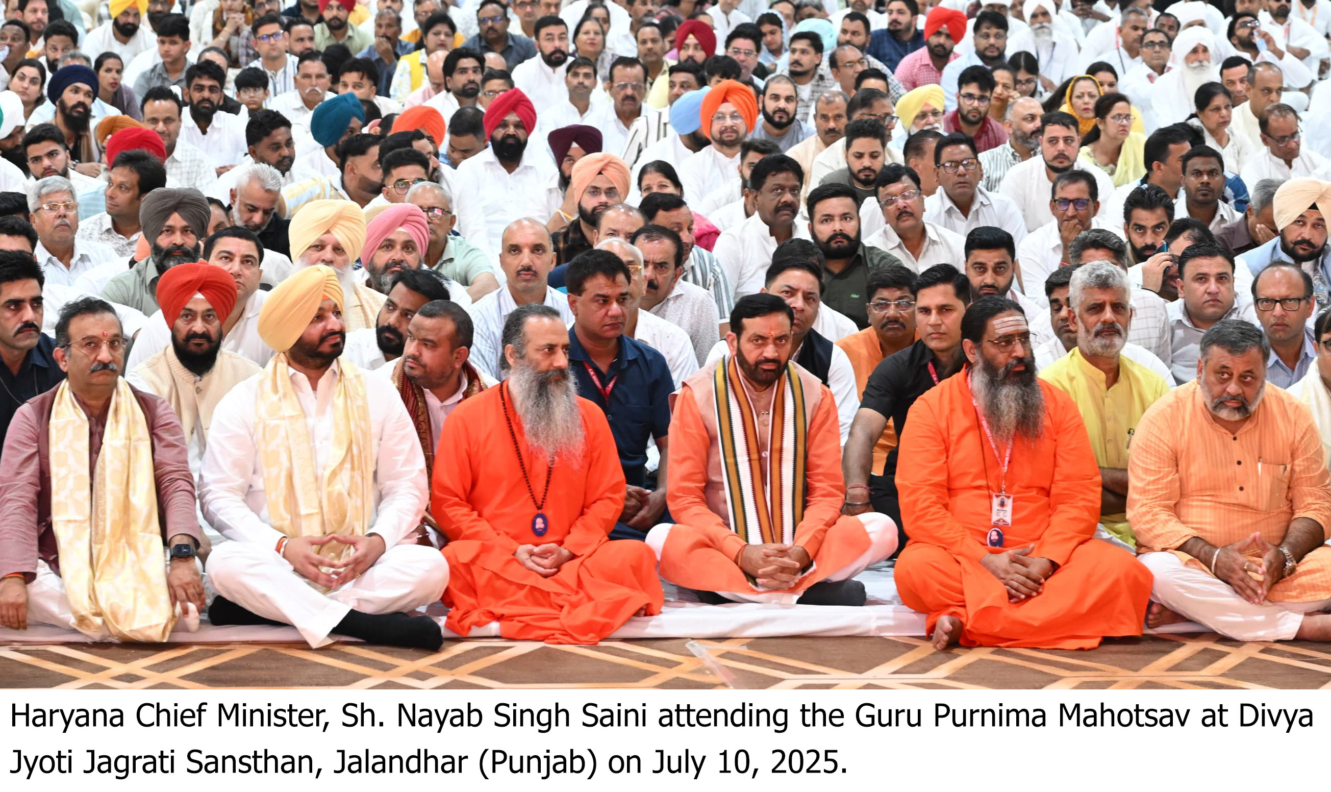 Haryana CM Celebrates Guru Purnima with Spiritual Visits